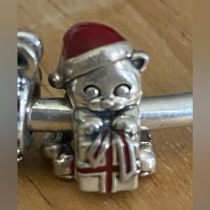Pandora Holiday Cat Charm